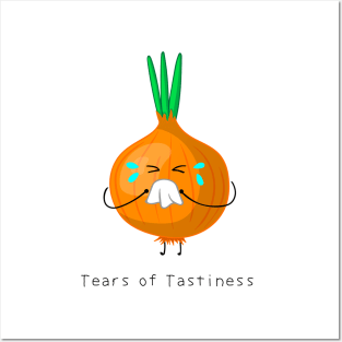 cute onion cry Posters and Art